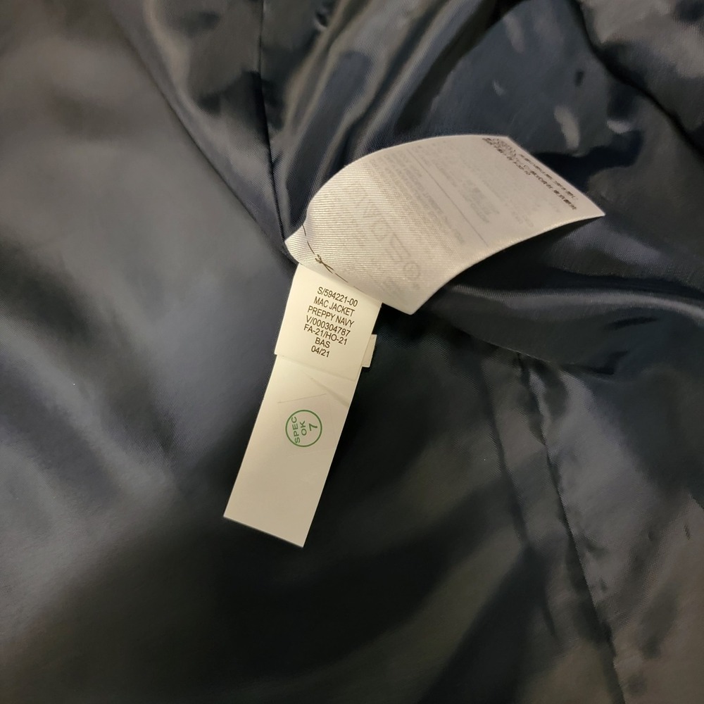 Banana Republic Mens Navy Water Resistant Trench Mac Coat Jacket Large PICS! - Picture 5 of 7